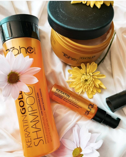 Набор Keratin Gold с аргановым маслом для поврежденных волос