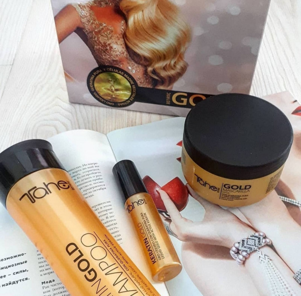 Набор Keratin Gold с аргановым маслом для поврежденных волос