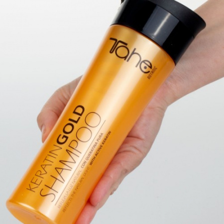 Шампунь для поврежденных волос Keratin Gold 300 мл